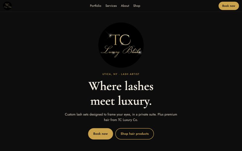 TC Luxury Blinks homepage