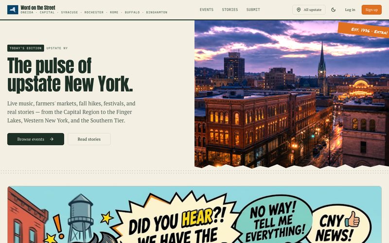 Word on the Street homepage